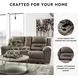 Stoneland Fossil 82" Reclining Console Loveseat