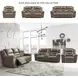 Stoneland Fossil 82" Reclining Console Loveseat