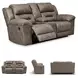 Stoneland Fossil 82" Reclining Console Loveseat