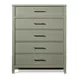 Pure Maple Sage 5 Drawer Chest