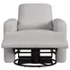 Trey Glider Stormy Gray Upholstered Rocker Power Recliner with USB Charging