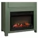 Fireside Consoles Matcha and White Sintered Stone Top Fireside Console with USB Charging