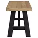Hendricks Rustic Wheat and Raven Dining Bench