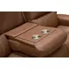 Pierce Homerun Cinnamon Leather 87" Zero Gravity Power Reclining Sofa with Power Lumbar and USB Charging