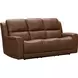 Pierce Homerun Cinnamon Leather Zero Gravity Power Reclining Living Room Set with Power Lumbar and USB Charging
