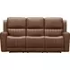 Pierce Homerun Cinnamon Leather Zero Gravity Power Reclining Living Room Set with Power Lumbar and USB Charging