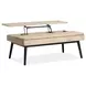 Craftsman Ridge Driftwood and Black Rectangular Lift Top Cocktail Table