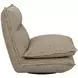 Cassiel Torched Meringue Upholstered Swivel Armless Chair