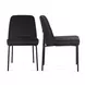 Sydney Black Performance Fabric Upholstered Dining Chair Set of 2
