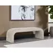 Aria Bergen Taupe Upholstered 60" Accent Bench