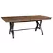District Copper and Black 96" Extendable Rectangular Dining Table