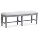 Harborwick Harbor Gray Upholstered Dining Bench
