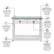 Garden Gate Distressed Bleu and White Rectangular Console Table