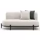 Madera Oatmeal 4 Piece Modular Corner L Sectional with Pillows