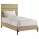 Newhall Vintage Oak Melamine Twin Panel Bed