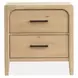 Somerset Butternut 2 Drawer Nightstand with USB Charging