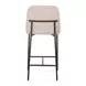 Sydney Taupe Performance Fabric Upholstered Counter Height Stool Set of 2