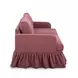 Gertrude Plum Performance Fabric 90" Sofa