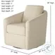 Daisey Journey Ivory Swivel Glider