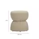 Tomlin Tan Performance Fabric Upholstered Round Ottoman