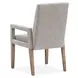 Lindon Gray Upholstered Arm Chair Set of 2