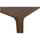Oscar Walnut and Gray 60" Rectangular Dining Set with 4 Cushion Chairs
