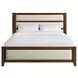Marlow Sable and White King Upholstered Storage Panel Bed