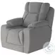 Challenger Journey Silver Power Headrest Wall Hugger Big Mans Recliner