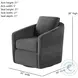 Daisey Smoke Swivel Glider Recliner