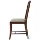 A Delicate Trellis Draper Performance Fabric Cross Back Side Chair