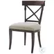 Brooksby Draper Performance Fabric Cross Back Side Chair