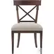 Brooksby Draper Performance Fabric Cross Back Side Chair