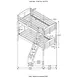 Flynn Weathered Brown Twin Over Twin Bunk Bed with Matresses
