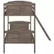 Flynn Weathered Brown Twin Over Twin Bunk Bed
