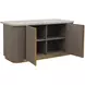 Cataldi Taupe 71" Kitchen Island