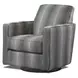 Argo Ash Gray Performance Fabric Upholstered Swivel Glider Accent Chair