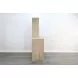 Rowan Light Gray 4 Door Bar Cabinet with Hutch and USB Charging