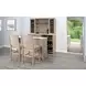 Rowan Light Gray and Wheat 60" Rectangular Bar Table