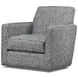 Universal Denim Blue Upholstered Swivel Glider Accent Chair