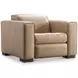 Nest Cream Leather Power Motion Living Room Set
