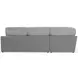 Canyon Platinum 5 Piece Modular LAF Chaise Sectional with Pillows
