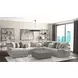 Canyon Platinum 5 Piece Modular LAF Chaise Sectional with Pillows