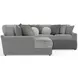 Canyon Platinum 5 Piece Modular LAF Chaise Sectional with Pillows