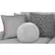 Canyon Platinum 5 Piece Modular LAF Chaise Sectional with Pillows