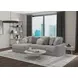 Canyon Platinum Modular LAF Chaise Sectional with Pillows