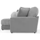 Canyon Platinum Modular LAF Chaise Sectional with Pillows