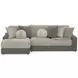Canyon Umber 2 Piece Modular LAF Chaise Sectional with Pillows