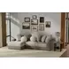 Canyon Umber Modular LAF Chaise Sectional with Pillows