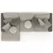 Canyon Umber Modular LAF Chaise Sectional with Pillows