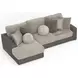 Canyon Umber 2 Piece Modular LAF Chaise Sectional with Pillows